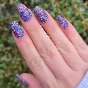 YOURE A FIREWORK- patriotic nail dip powder, patriotic glitter dip powder, dip powder, nail dip powder, nail dip, dip powder nails image 6
