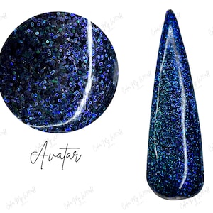 AVATAR-glitter dip powder, fall nail dip, dip powder, dip powder nails, nail dip, dip nails, dip powders, dip powder for nails