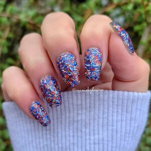 YOURE A FIREWORK- patriotic nail dip powder, patriotic glitter dip powder, dip powder, nail dip powder, nail dip, dip powder nails image 5