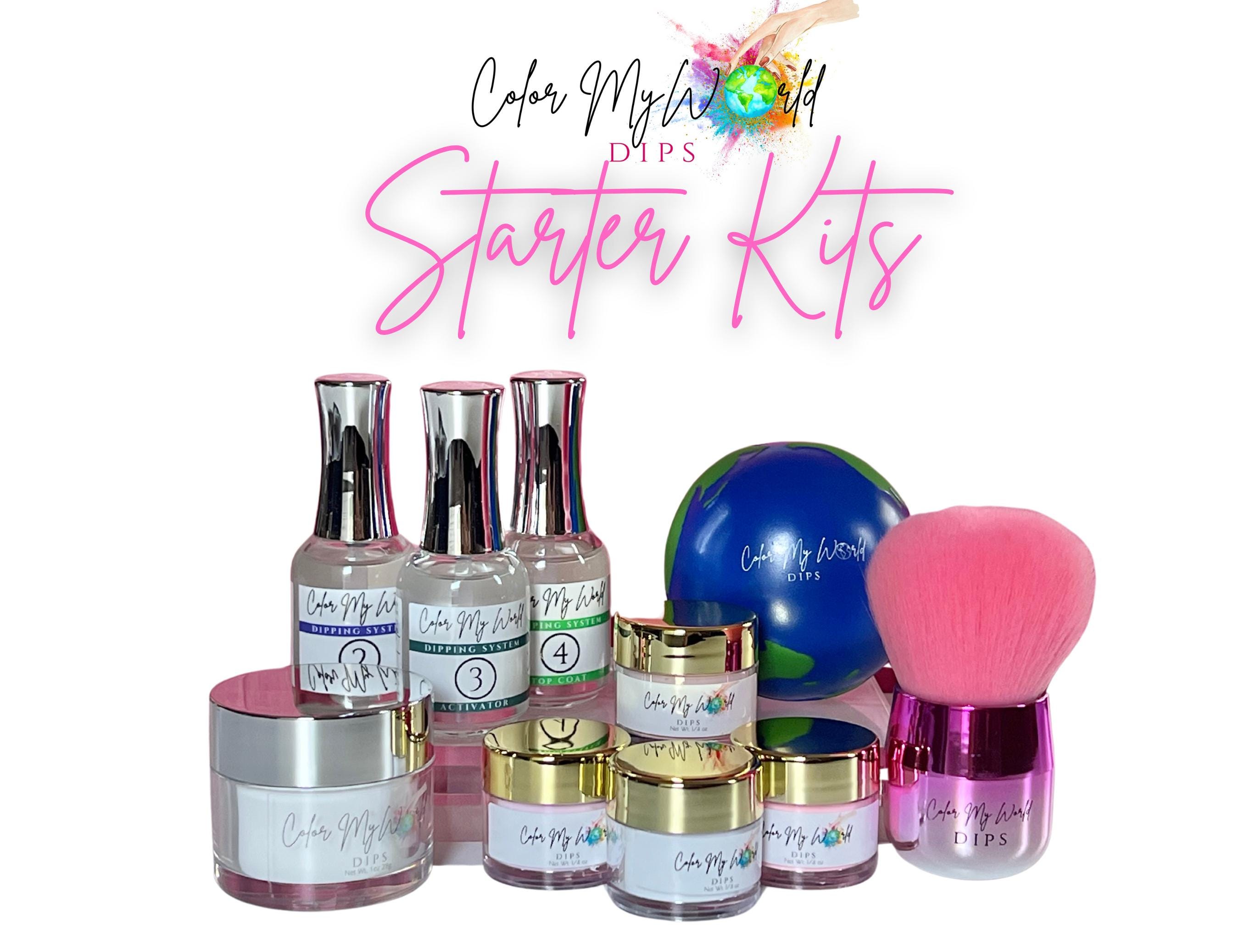 Dip Powder Starter Kit- dip powder liquids, dip powder kit, nail dip powder starter kit, nail dip starter kit, nail dip liquids