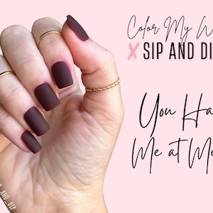 You Had Me at Merlot- burgundy nail dip powder, maroon dip powder, nail dip, dip nails, nail dips, dip powder for nails