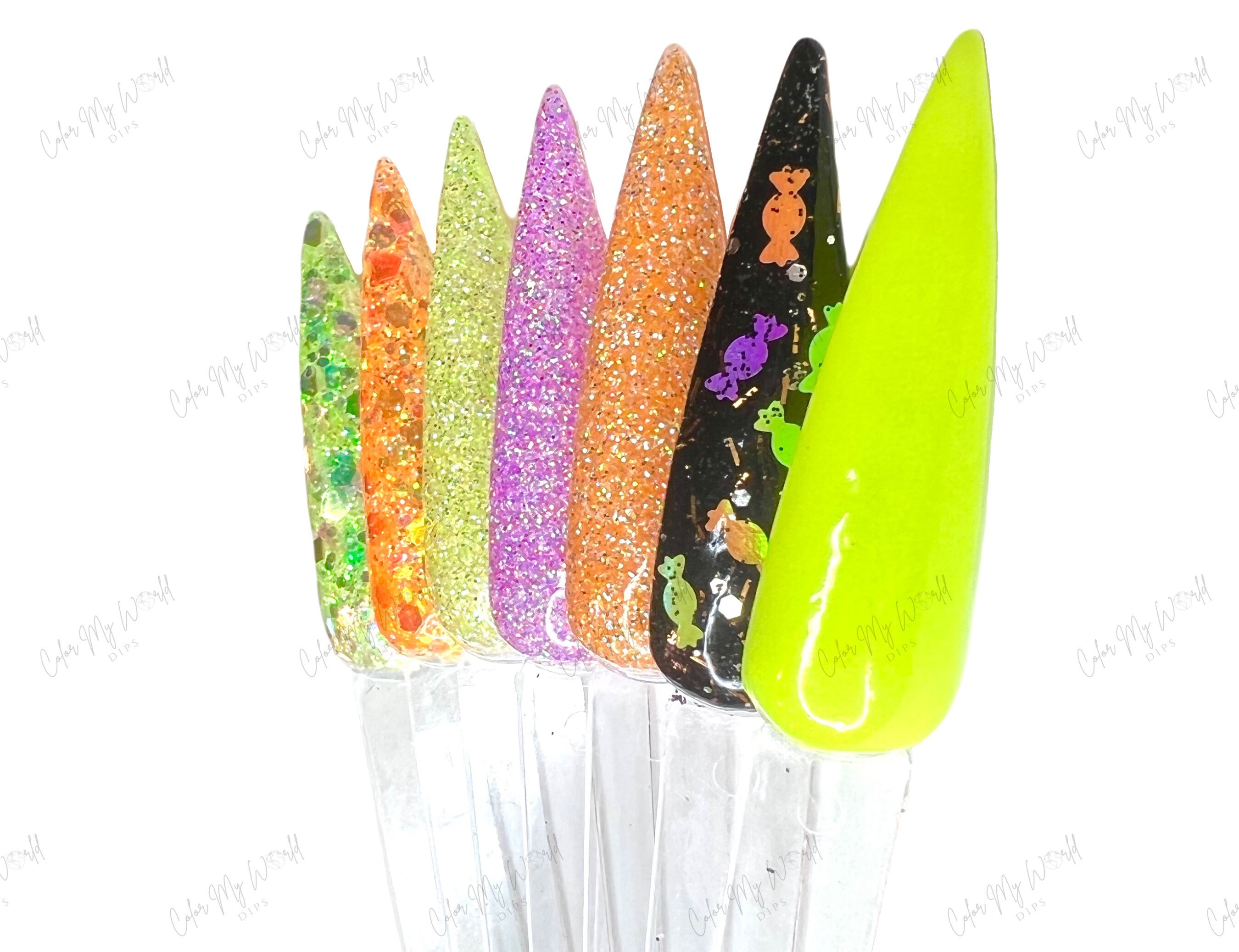 TRICK OR Treatglitter Dip Powder Glitter Nail Dip Dip Etsy