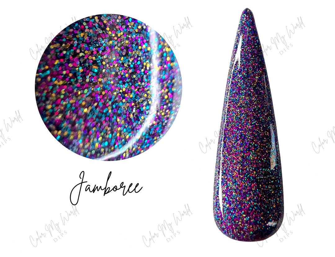 Jamboreeglitter Dip Powder, Fall Nail Dip, Dip Powder, Dip Powder