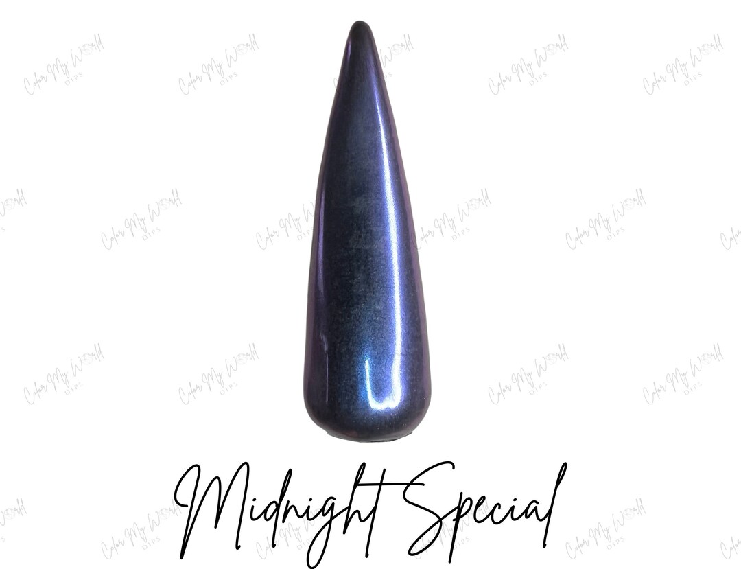 MIDNIGHT SPECIAL Chrome Dip Powder Chrome Nail Dip Etsy