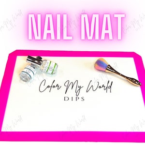 NAIL MAT- silicone nail mat, silicone mani mat, mani mat, silicone mat, nail mat