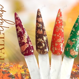 FALL-ELUJAH-foil dip powder, foil nail dip, dip powder, nail dip powder, dip powder nails, nail dips, dip powder
