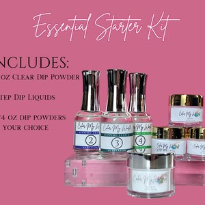 Dip Powder Starter Kit- dip powder liquids, dip powder kit, nail dip powder starter kit, nail dip starter kit, nail dip liquids image 5