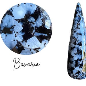 BAVARIA- nail dip, glitter dip powder,  glitter nail dip, dip powder, diy nails, dip powder nails,