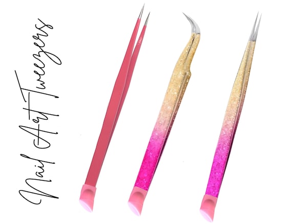 NAIL ART TWEEZER- nail art tweezer, nail decal, nail rhinestone nail foil tweezer, nail dip tweezer, nail decal tweezer, rhinestone tweezer