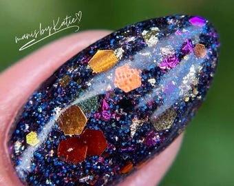 SORCERESS-foil dip powder, foil nail dip, dip powder, nail dip powder, dip powder nails, nail dips, dip powder