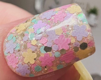 SPRING HAS SPRUNG-Spring nail dip, glitter dip powder,  glitter nail dip, dip powder, nail dip powder, dip powder nails, nail dips,