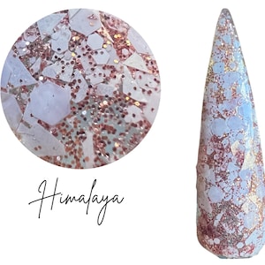 HIMALAYA- nail dip, glitter dip powder,  glitter nail dip, dip powder, diy nails, dip powder nails,