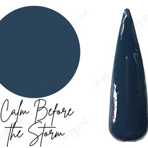 Calm Before the Storm-dip powder, nail dip,  blue dip powders, nail dip powder, dip powder nails, nail dips