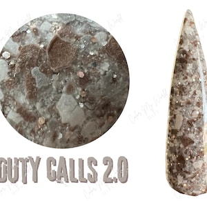 DUTY CALLS 2.0- camo matte glitter dip powder, matte nail dip, camo dip powder, camo nail dip powder, dip powder nails, camo nail dips