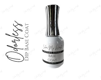 ODORLESS BASE COAT- dip powder, nail dip, nail dipping powder, nail dip liquids, odorless top coat, odorless base coat, top coat,