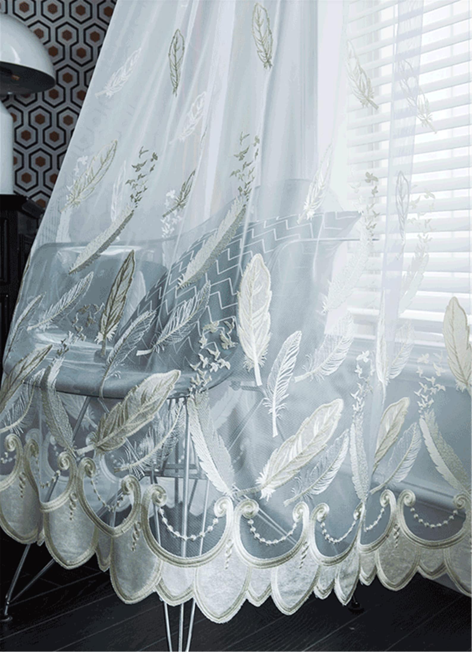 Gauze Curtains Separated by Translucent Screens in the Living Etsy