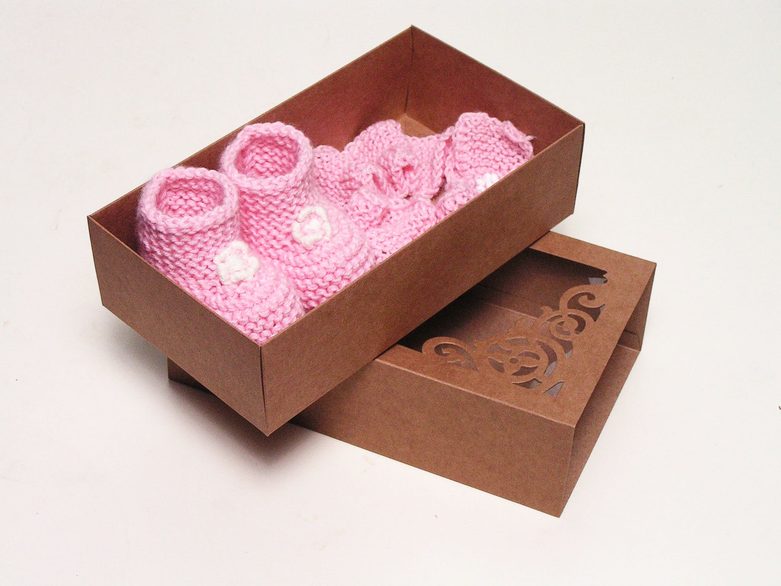 Gift for Baby Pink Baby Gift Set Baby Booties Baby Etsy UK