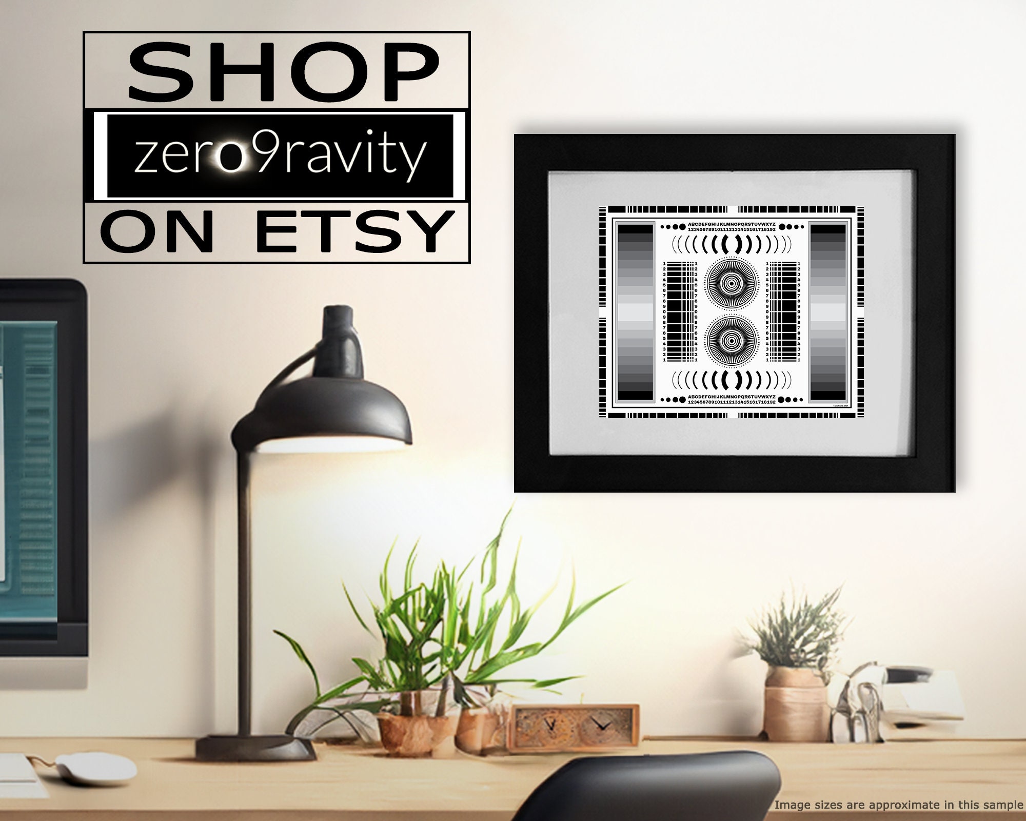 Photographers Focus Chart Digital Print, Instant Digital