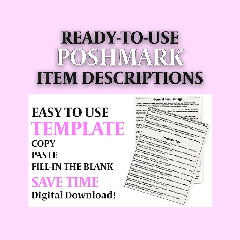 Poshmark Template - Etsy