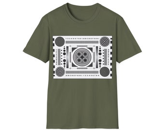 Focus Chart Film Crew Unisex Softstyle T-Shirt, Photography, Videographer, Film Maker, Video Editor, camera lens, nikon, canon, camera dslr