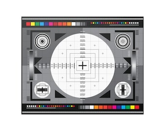 Camera Focus Chart, 20x16, Printed and shipped to your door, Premium Satin Poster Paper (210gsm), test videographer canon film photoghapher