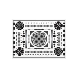 Camera Focus Chart, Camera Lens Testing, 24 x 18 inches, printed on high quality foam board, nikon, sony, canon, photographer lenses poster