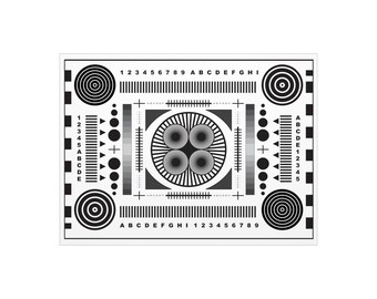 Camera Focus Chart, Camera Lens Testing, 24 x 18 inches, printed on high quality foam board, nikon, sony, canon, photographer lenses poster