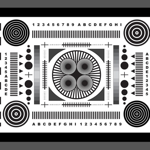 Lens Focus Chart Download Etsy