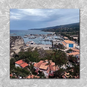 Marina Tropea Aerial View 2 - Watercolour