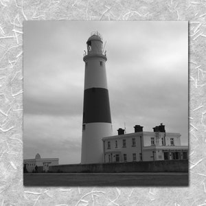 Portland Bill Lighthouse B&W