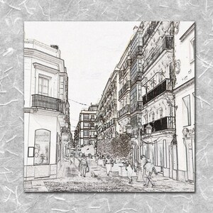 Plaza de San Juan de Dios Cadiz - Sketch