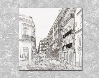 Plaza de San Juan de Dios Cadiz - Sketch