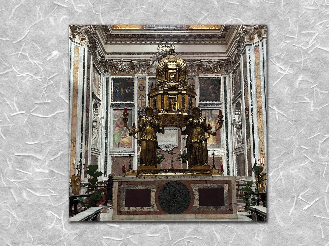 Interior Basilica of Saint Augustine in Campo Marzio, Rome ...