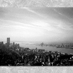 View from The Empire State Building, New York 1997 B&W Watercolour