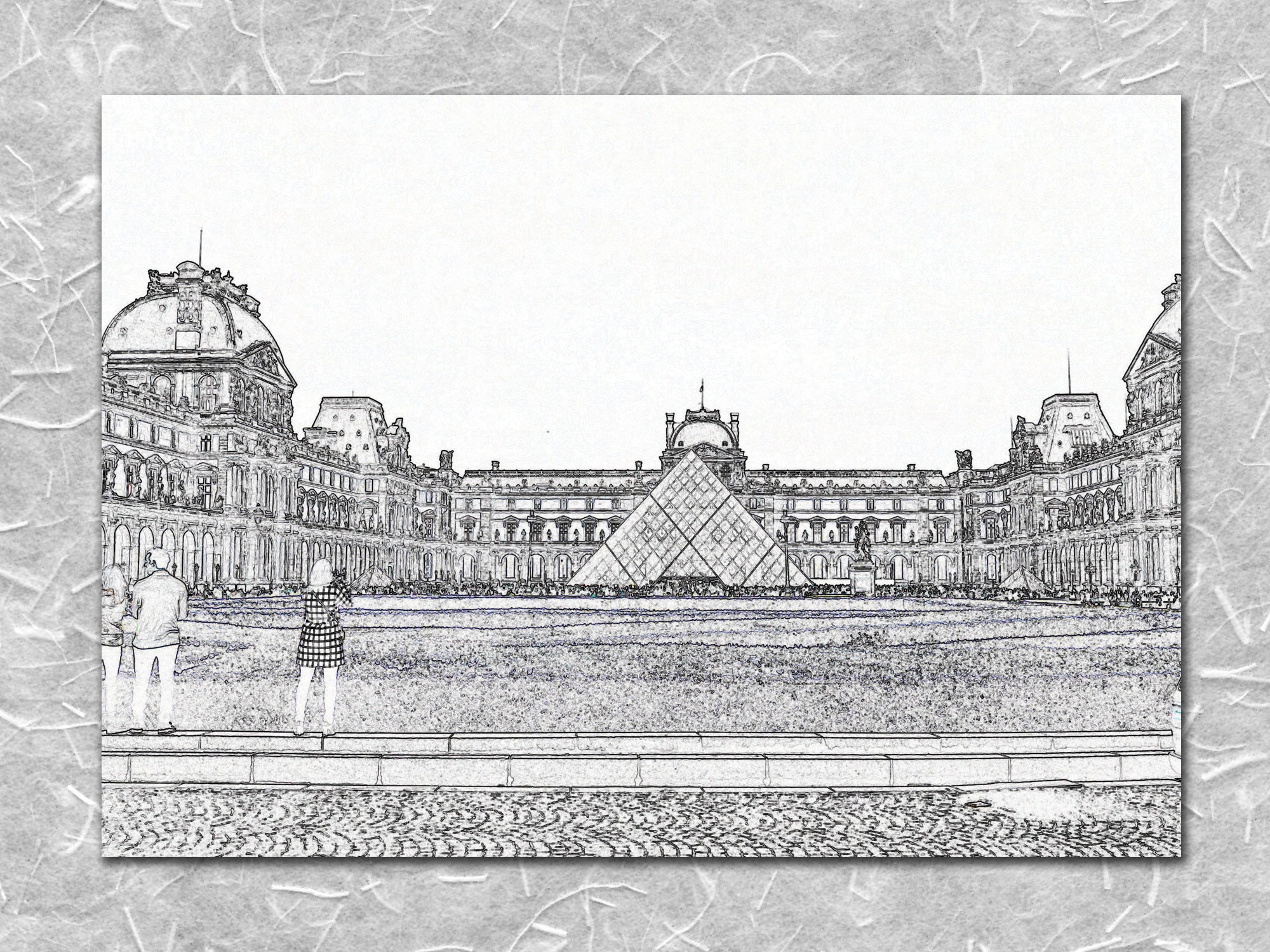 The Louvre, Paris - Etsy