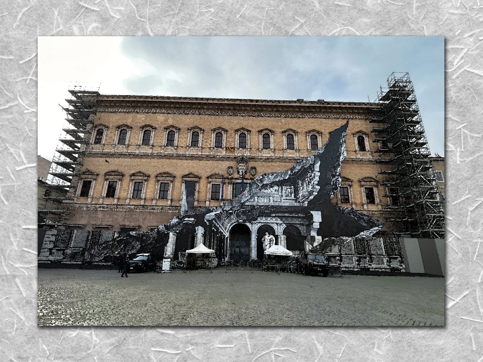 Farnese Palace December 2023 Rome Watercolour - Etsy