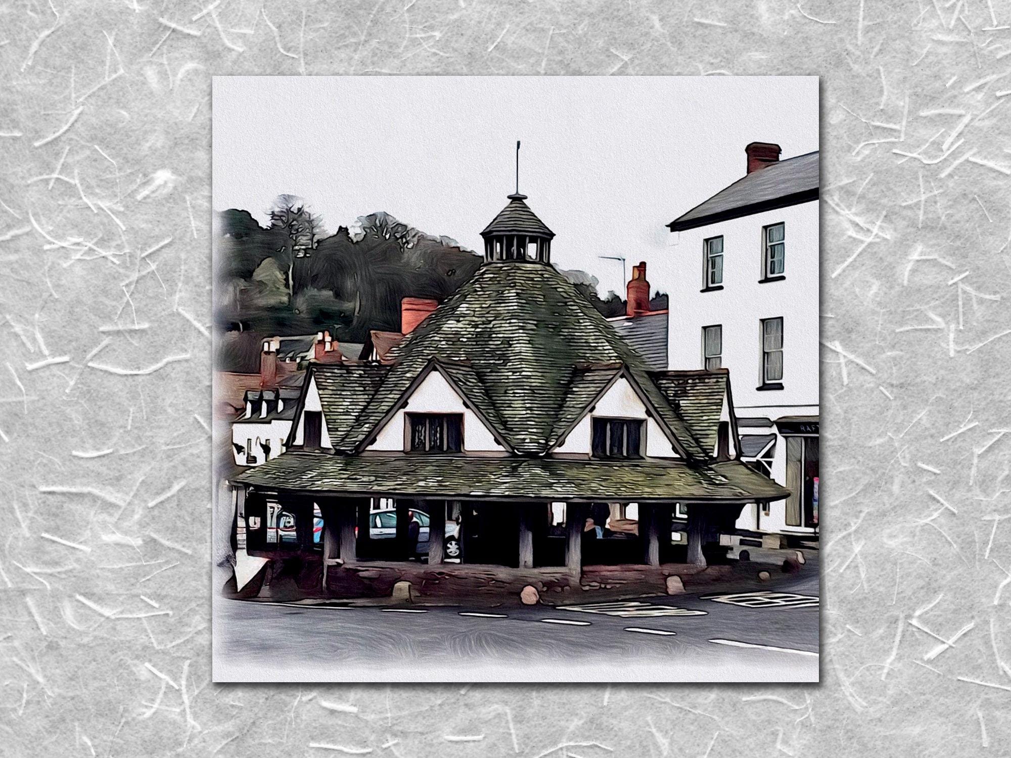 Yarn Market, High Street, Dunster, Exmoor - CP Drawing - Etsy Canada