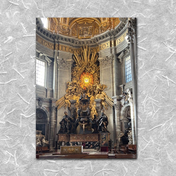 St Peter's Basilica Interior 7 St Peter's Chair, Rome