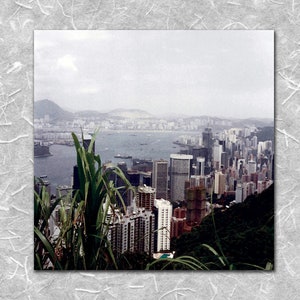 View from the Peak Tram 2, Hong Kong - Watercolour