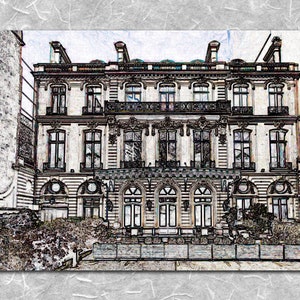 Hotel Le Marois, Paris - Skizze