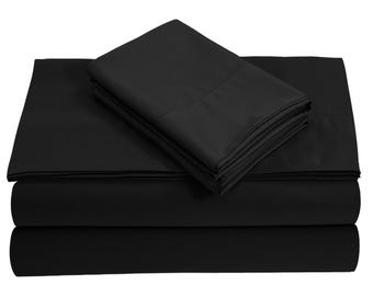 1000TC Giza Egyptian Cotton Bed Sheet Set: Sateen Weave, 21" Deep Pocket