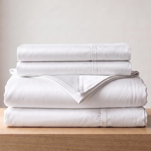 Upto 25" Deep Pocket Fitted Sheets Set 1000 Thread-Count Egyptian Cotton
