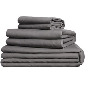 Giza ägyptische Baumwolle 4-teiliges Bettwäsche-Set: Fadenzahl 800, 15 "tiefe Taschen, Satingewebe