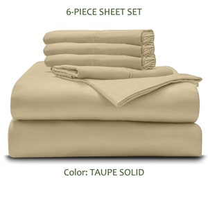 6-PC Sheet Set - Ultra Soft 1000-Thread Count Pure Egyptian Cotton 15-Inch Deep Pockets