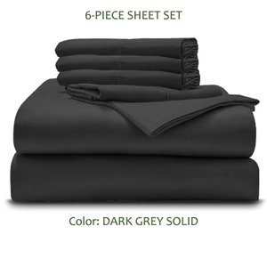 28&quot; Extra Deep Pockets- 6-PC Sheet Set Ultra Soft 1000-Thread Count Pure Egyptian Cotton