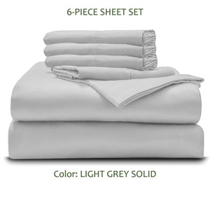 6-PC Sheet Set - 1000-Thread Count 21&quot; Extra Deep Pockets Ultra Soft  Pure Egyptian Cotton