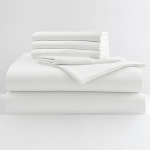 30" Extra Deep Pockets- 6-PC Sheet Set Ultra Soft 1000-Thread Count Pure Egyptian Cotton