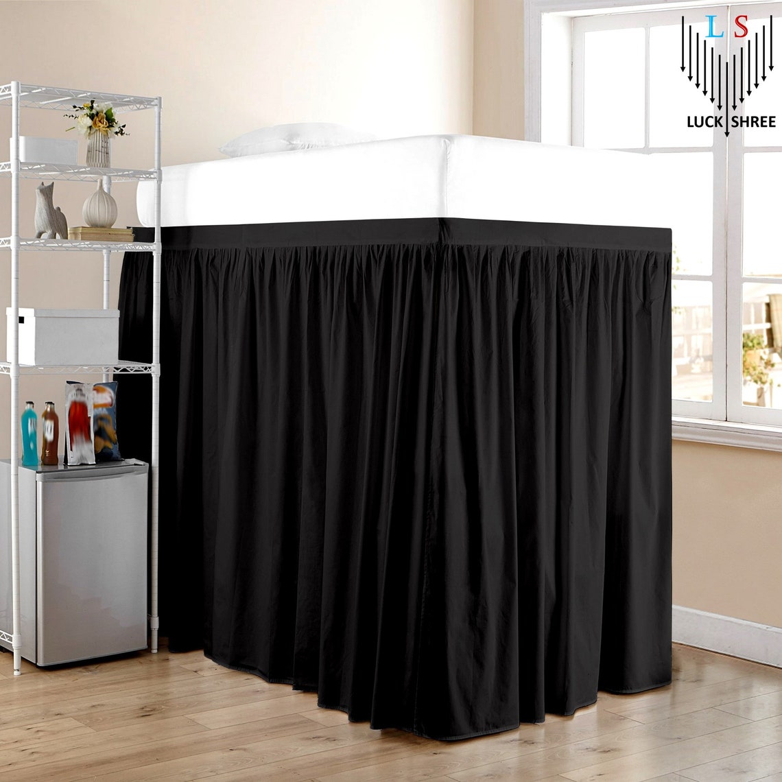 Dorm Bed Skirt Extra Long Extended College Dorm Room Bed Skirt Dust