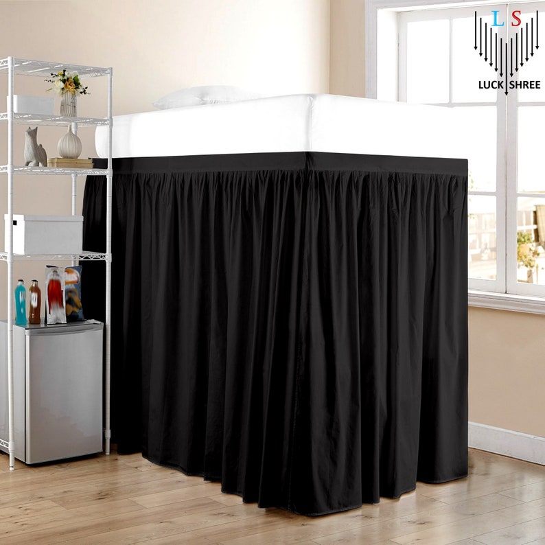 Dorm Bed Skirt Extra Long Extended College Dorm Room Bed Skirt Dust