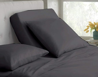1000 Thread Count Egyptian Cotton Split Head Fitted Sheet: 15" Deep Pocket